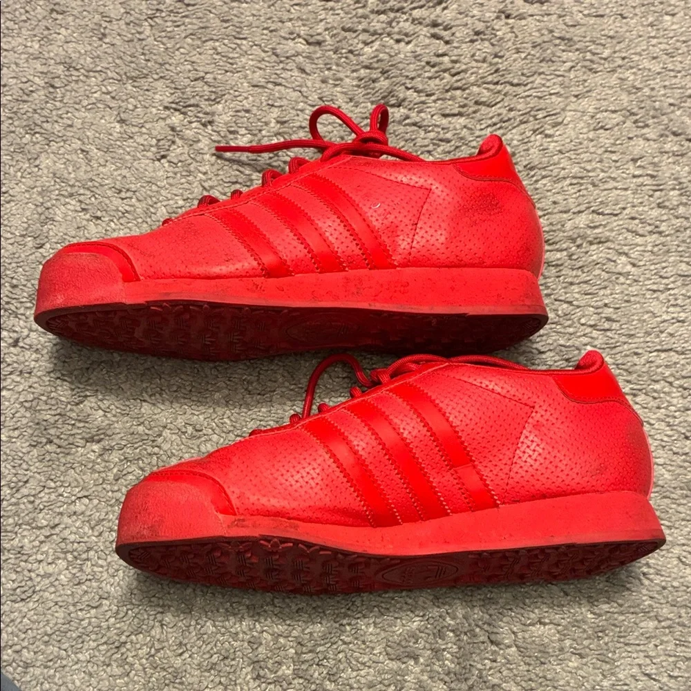 Adidas Samba Women's Vibrant Red Sneakers Size 5 - Picture 3 of 5